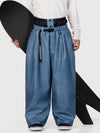 Men's Urban Vibe Workwear-Inspired Rivet-Trim Wide Fit OG Baggy Snow Pants