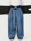 Men's Urban Vibe Workwear-Inspired Rivet-Trim Wide Fit OG Baggy Snow Pants
