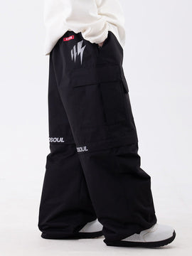 Women's Wild Soul Steeze Shred Master Baggy Street Cargo Camo Snow Pants / Shorts