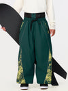 Men's Hyper Flux Color Graffiti Panel Reflective Line Jogger Baggy Snow Pants