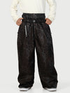 Men's Urban Vibe Workwear-Inspired Rivet-Trim Wide Fit OG Baggy Snow Pants