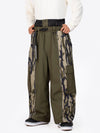 Men's Wild Motion Reflective Colorblock Extra Baggy Snow Pants