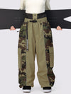 Women's Wild Motion Reflective Colorblock Extra Baggy Snow Pants