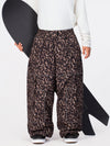 Men's Nightline Park Rider Reflective Trim Cargo Pockets Baggy Snow Pants