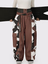 Women's Wild Motion Reflective Colorblock Extra Baggy Snow Pants