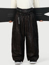 Men's Urban Vibe Workwear-Inspired Rivet-Trim Wide Fit OG Baggy Snow Pants