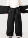 Men's Hyper Flux Side Zip Graffiti Panel Extra Baggy Freestyle Snow Pants