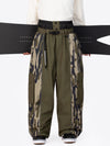 Men's Wild Motion Reflective Colorblock Extra Baggy Snow Pants