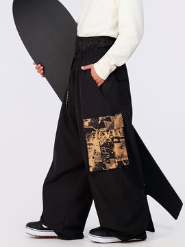 Men's Hyper Flux Urban Graffiti Freestyle Baggy Cargo Snowboard Pants - Park Rider