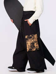 Men's Hyper Flux Urban Graffiti Freestyle Baggy Cargo Snowboard Pants - Park Rider