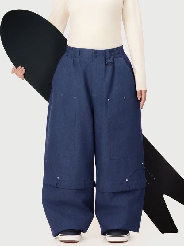Women's UrbanCraft Double Knee Utility Cargo Snow Pants with Rivet-Reinforced Panels