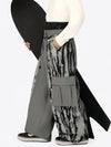 Men's Wild Motion Reflective Colorblock Extra Baggy Snow Pants