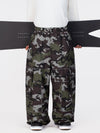 Men's Nightline Park Rider Reflective Trim Cargo Pockets Baggy Snow Pants