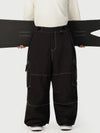Men's Wild Soul Crew Utility Cargo Snow Pants – Heavy Stitch Baggy Fit
