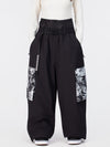 Women's Hyper Flux Urban Graffiti Freestyle Baggy Cargo Snowboard Pants - Park Rider