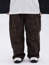 Men's Double Knee Mountain Freestyle Baggy Camo Snow Pants