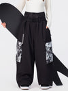 Women's Hyper Flux Urban Graffiti Freestyle Baggy Cargo Snowboard Pants - Park Rider