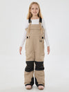 Girls Mountain Trek Light Reflective Knee Guard Waterproof Insulated Snow Bib Pants