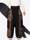 Men's Wild Motion Reflective Colorblock Extra Baggy Snow Pants