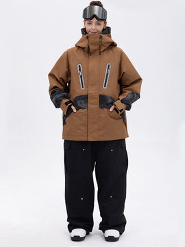 Women's Chillform Reflective Camo Snow Suit – Glow Trail Jacket with Baggy Snow Pants Set