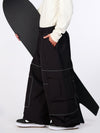 Men's Nightline Park Rider Reflective Trim Cargo Pockets Baggy Snow Pants