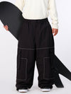 Men's Nightline Park Rider Reflective Trim Cargo Pockets Baggy Snow Pants