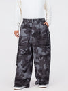 Men's Nightline Park Rider Reflective Trim Cargo Pockets Baggy Snow Pants