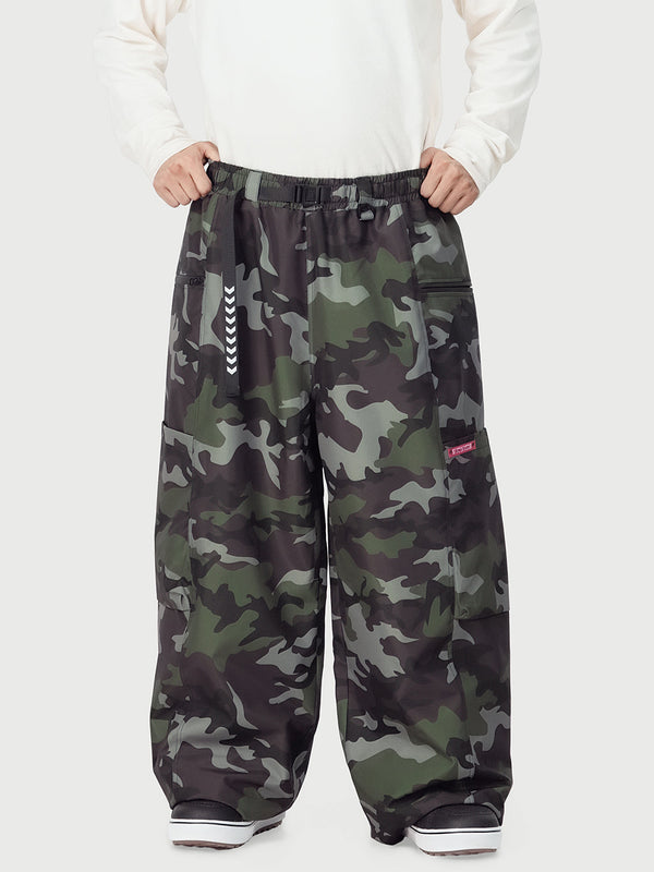 Men's Techline Durable Stretch Utility Cargo Snow Pants – Baggy Freestyle Fit