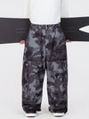 Men's Nightline Park Rider Reflective Trim Cargo Pockets Baggy Snow Pants