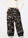 Women's Nightline Park Rider Reflective Trim Cargo Pockets Baggy Snow Pants