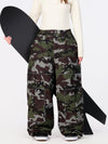 Women's Nightline Park Rider Reflective Trim Cargo Pockets Baggy Snow Pants
