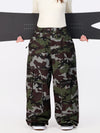 Women's Nightline Park Rider Reflective Trim Cargo Pockets Baggy Snow Pants