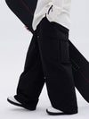 Men's Double Knee Mountain Freestyle Baggy Camo Snow Pants