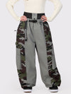 Women's Wild Motion Reflective Colorblock Extra Baggy Snow Pants