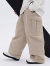 Men's Double Knee Mountain Freestyle Baggy Camo Snow Pants