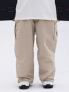 Men's Double Knee Mountain Freestyle Baggy Camo Snow Pants