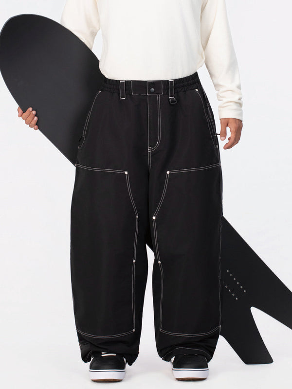 Men's UrbanCraft Utility Freeride Baggy Snowboard Pants with Reinforced Panels