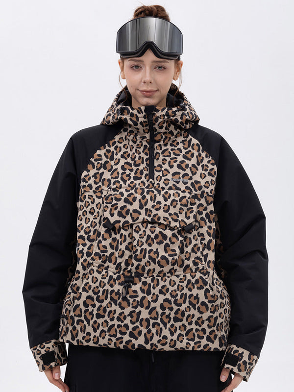 Women's Mountain Freestyle Cargo Pocket Bomber Camo Snowboard Jacket