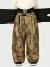 Men's Urban Vibe Workwear-Inspired Rivet-Trim Wide Fit OG Baggy Snow Pants