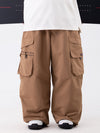 Women's Wild Soul Steeze ParkRider Multi-Pocket Utility Cargo Leopard Snow Pants