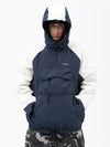 Men's Mountain Freestyle Cargo Pocket Pullover Bomber Snowboard Jacket