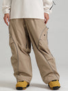 Women's Gsou Snow Luminous Edge Reflective Cargo Baggy Snow Pants