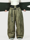 Women's Urban Vibe Workwear-Inspired Rivet-Trim Wide Fit OG Baggy Snow Pants