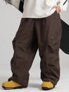 Women's Gsou Snow Luminous Edge Reflective Cargo Baggy Snow Pants