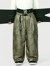 Men's Urban Vibe Workwear-Inspired Rivet-Trim Wide Fit OG Baggy Snow Pants