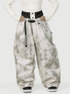 Women's Urban Vibe Workwear-Inspired Rivet-Trim Wide Fit OG Baggy Snow Pants
