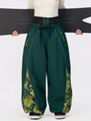 Women's Hyper Flux Color Graffiti Panel Reflective Line Jogger Baggy Snow Pants
