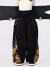 Women's Hyper Flux Color Graffiti Panel Reflective Line Jogger Baggy Snow Pants
