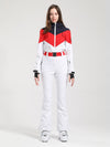 Women's Gsou Snow Retro Color-Blocked Flare Ski Suit
