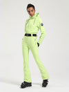 Women's Gsou Snow Classic Flare Belted Ski Suit